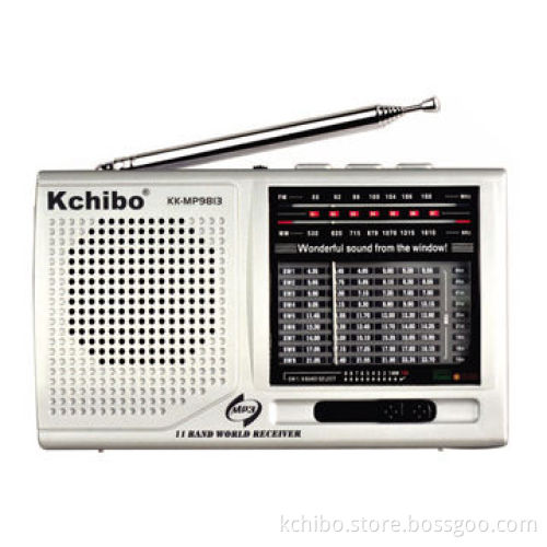 FM/MW/SW Radio with MP3 Player and 11 Band Receiver